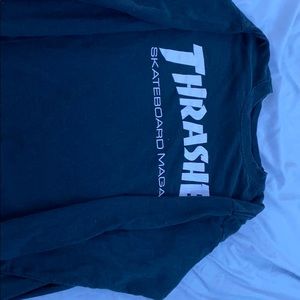 Long sleeve black thrasher shirt